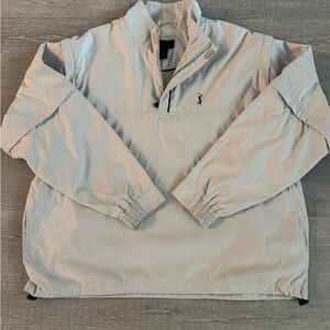PGA Tour Men's Light Gray Windbreaker